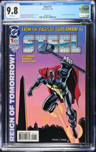 Steel #1 (2/94) Graded CGC 9.8 front cover