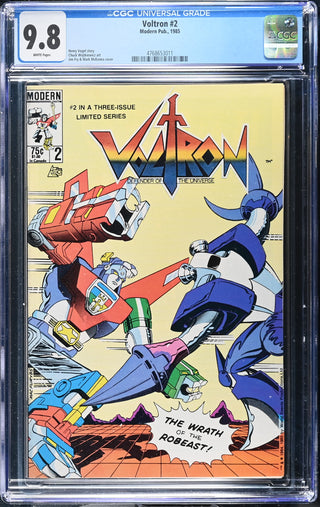 Voltron #2 (1985) Graded CGC 9.8 front cover