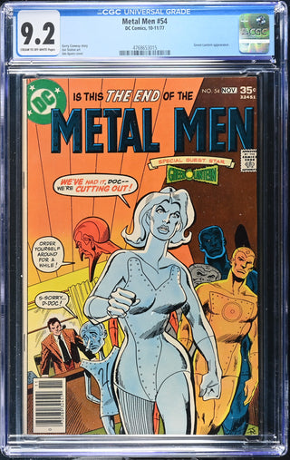 Metal Men #54 (10-11/77) Graded CGC 9.2 front cover