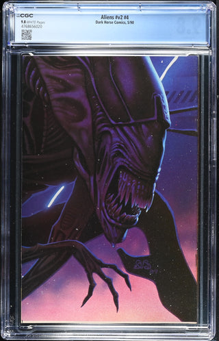 Aliens #v2 #4 (5/90) Graded CGC 9.8 back cover