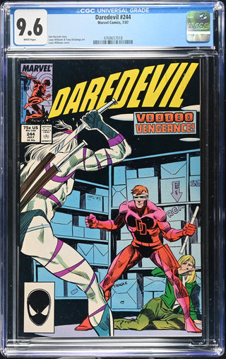 Daredevil #244 (7/87) Graded CGC 9.6 front cover