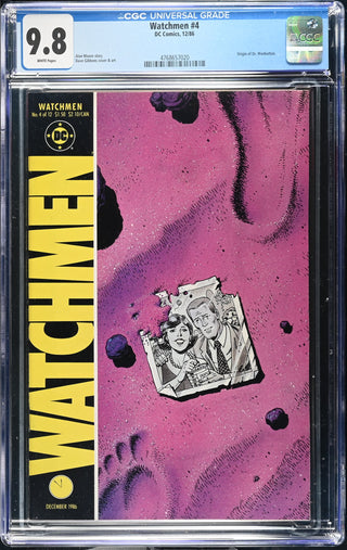Watchmen #4 (12/86) Graded CGC 9.8 front cover
