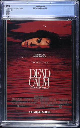 Sandman #4 (4/89) Graded CGC 9.8 back cover