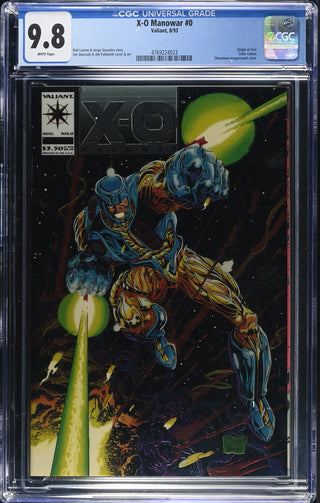 X-O Manowar #0 (8/93) Graded CGC 9.8 front cover