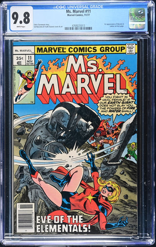 Ms. Marvel #11 (11/77) Graded CGC 9.8 front cover