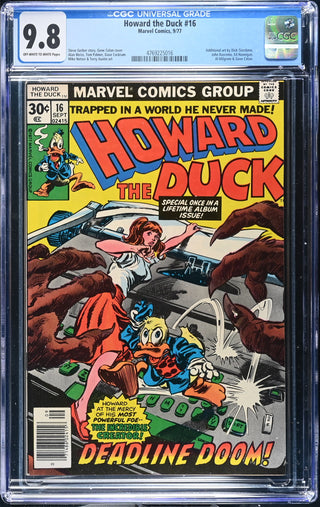 Howard the Duck #16 (9/77) Graded CGC 9.8 front cover