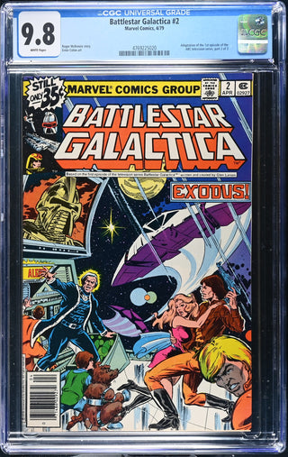 Battlestar Galactica #2 (4/79) Graded CGC 9.8 front cover
