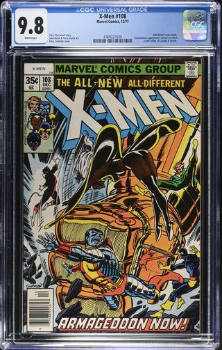 X-Men #108 (12/77) Graded CGC 9.8 front cover