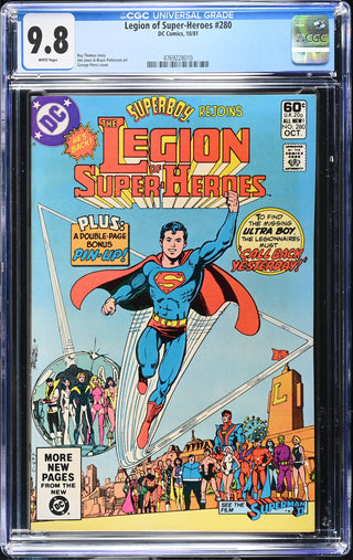 Legion of Super-Heroes #280 (10/81) Graded CGC 9.8 front cover