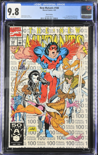 New Mutants #100 (4/91) Graded CGC 9.8 Third Printing front cover