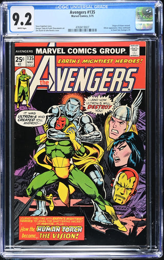 Avengers #135 (5/75) Graded CGC 9.2 front cover