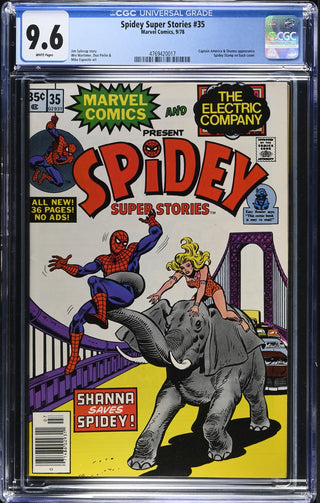 Spidey Super Stories #35 (9/78) Graded CGC 9.6 front cover