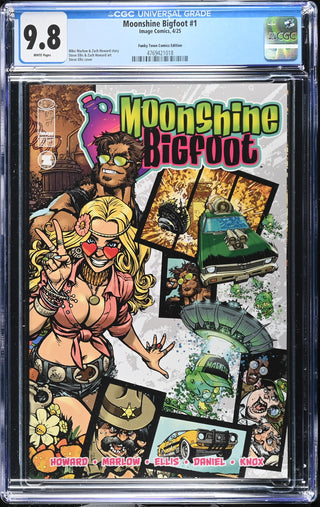 Moonshine Bigfoot #1 (4/25) Graded CGC 9.8 Funky Town Comics Edition front cover