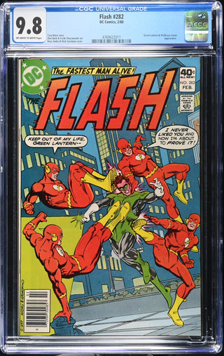 Flash #282 (2/80) Graded CGC 9.8 front cover