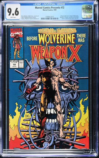 Marvel Comics Presents #72 (1991) Graded CGC 9.6 front cover