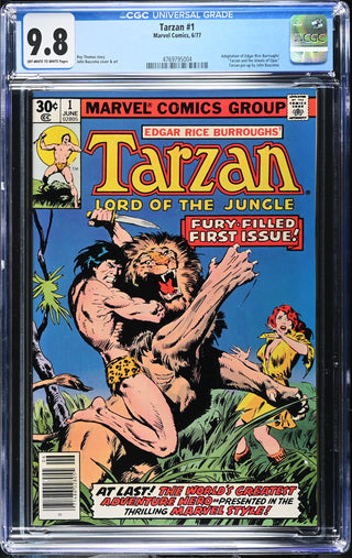 Tarzan #1 (6/77) Graded CGC 9.8 front cover