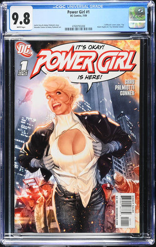 Power Girl #1 (7/09) Graded CGC 9.8 front cover