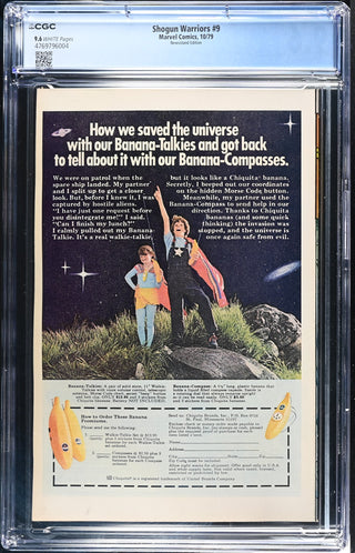 Shogun Warriors #9 (10/79) Graded CGC 9.6 Newsstand Edition