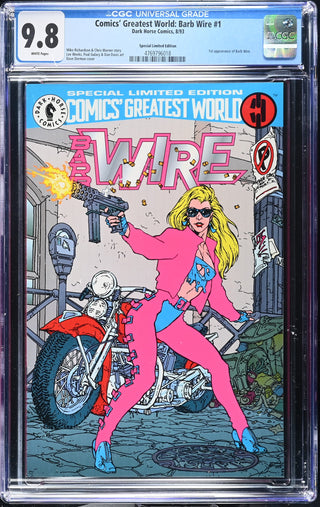 Comics' Greatest World: Barb Wire #1 (8/93) Graded CGC 9.8 Special Limited Edition front cover