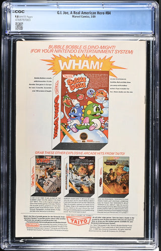 G.I. Joe, A Real American Hero #84 (3/89) Graded CGC 9.8 back cover