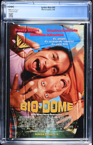 Spider-Man #65 (2/96) Graded CGC 9.8 back cover