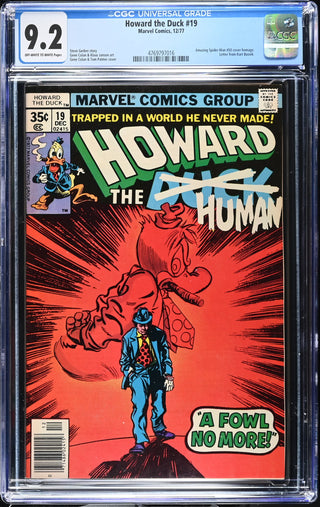 Howard the Duck #19 (12/77) Graded CGC 9.2 front cover