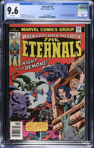 Eternals #4 (10/76) Graded CGC 9.6 front cover