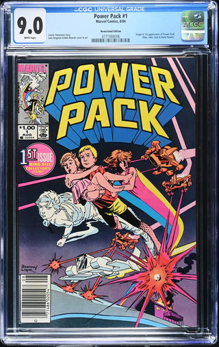 Power Pack #1 (8/84) Graded CGC 9.0 Newsstand Edition front cover
