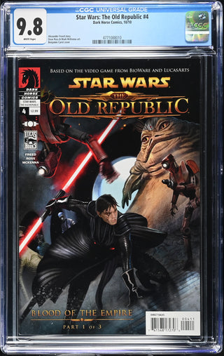 Star Wars: The Old Republic #4 (10/10) Graded CGC 9.8 front cover