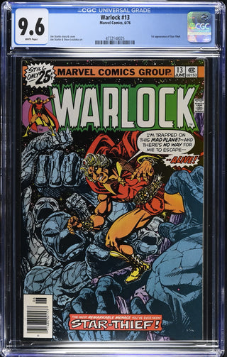 Warlock #13 (6/76) Graded CGC 9.6 front cover