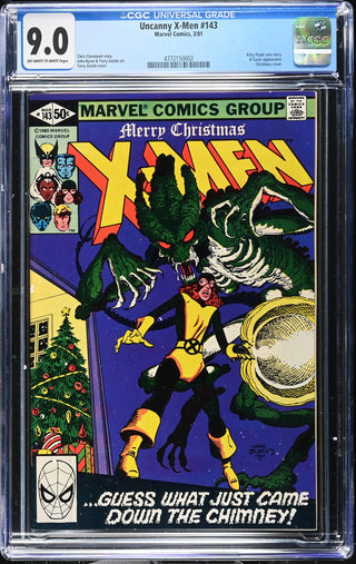 Uncanny X-Men #143 (3/81) Graded CGC 9.0 front cover