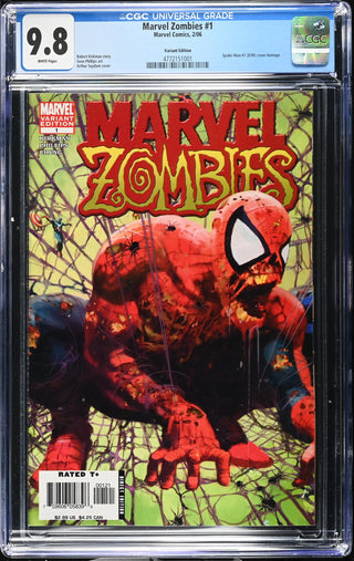 Marvel Zombies #1 (2/06) Graded CGC 9.8 Variant Edition front cover