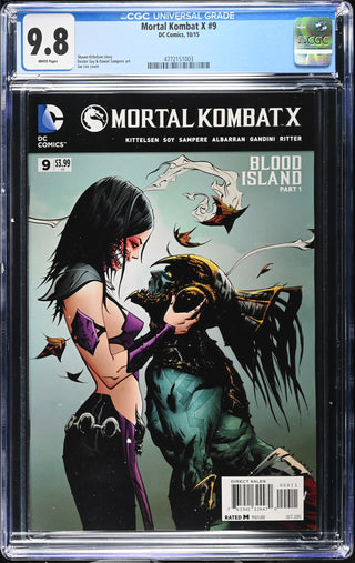 Mortal Kombat X #9 (10/15) Graded CGC 9.8 front cover