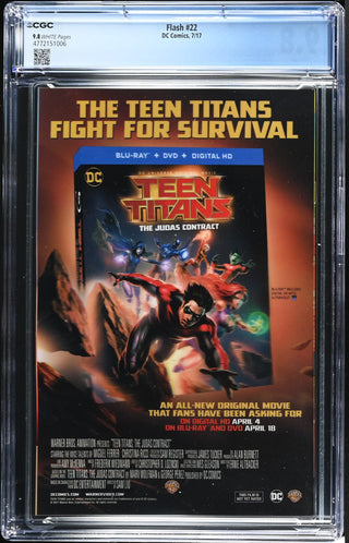 Flash #22 (7/17) Graded CGC 9.8 back cover