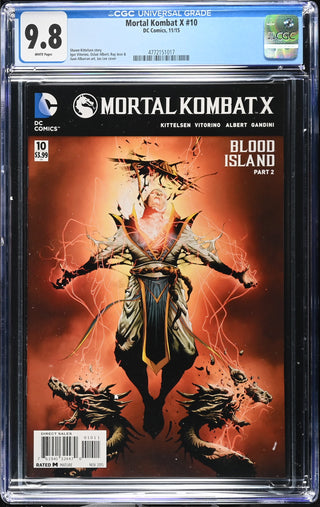 Mortal Kombat X #10 (11/15) Graded CGC 9.8 front cover