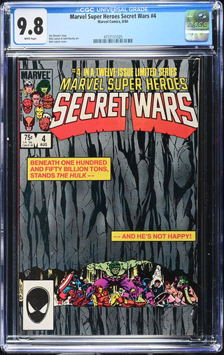 Marvel Super Heroes Secret Wars #4 (8/84) Graded CGC 9.8 front cover