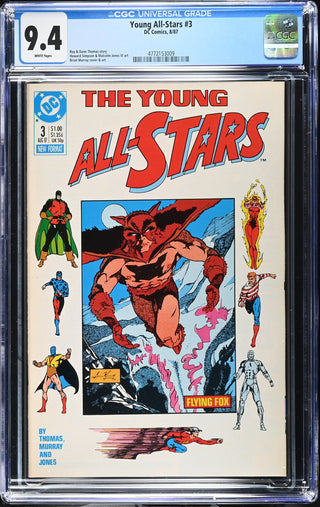 Young All-Stars #3 (8/87) Graded CGC 9.4 front cover