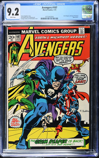 Avengers #107 (1/73) Graded CGC 9.2 front cover