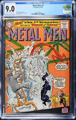 Metal Men #2 (6-7/63) Graded CGC 9.0 front cover