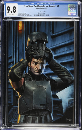 Star Wars: The Mandalorian Season 2 #7 (2/24) Graded CGC 9.8 Suayan "Virgin" Edition front cover