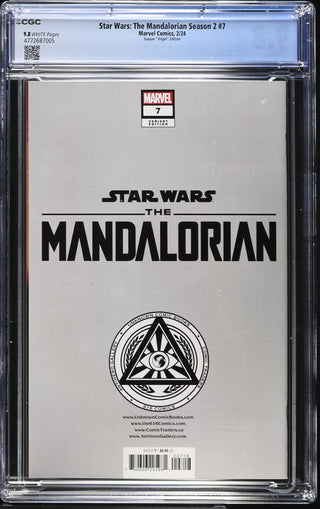 Star Wars: The Mandalorian Season 2 #7 (2/24) Graded CGC 9.8 Suayan "Virgin" Edition back cover