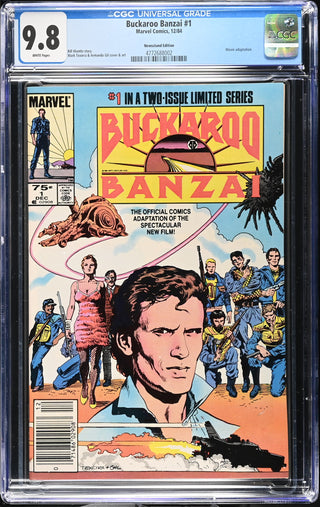 Buckaroo Banzai #1 (12/84) Graded CGC 9.8 Newsstand Edition front cover
