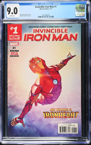 Invincible Iron Man #1 (1/17) Graded CGC 9.0 front cover