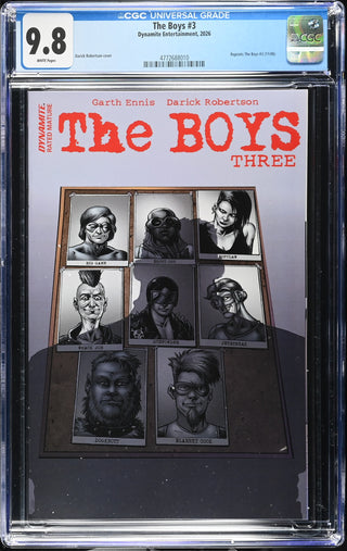 The Boys #3 (2026) Graded CGC 9.8 front cover