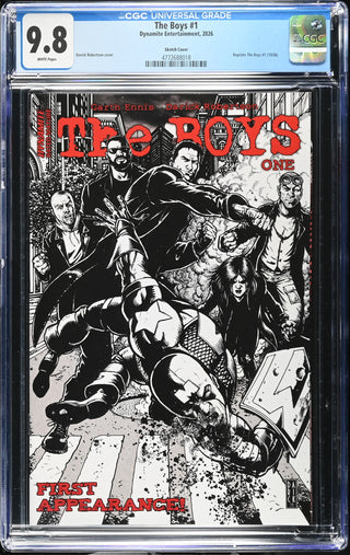 The Boys #1 (2026) Graded CGC 9.8 Sketch Cover front cover
