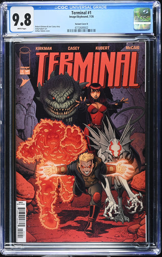 Terminal #1 (7/26) Graded CGC 9.8 Variant Cover D front cover