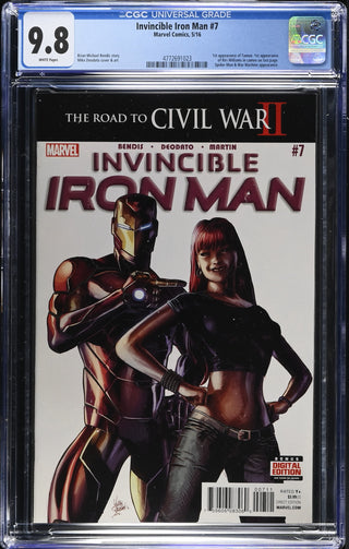 Invincible Iron Man #7 (5/16) Graded CGC 9.8 front cover