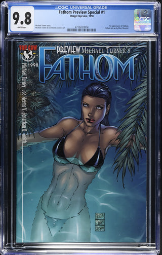 Fathom Preview Special #1 (1998) Graded CGC 9.8 front cover