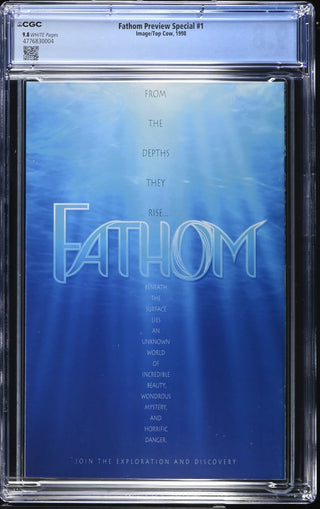 Fathom Preview Special #1 (1998) Graded CGC 9.8 back cover