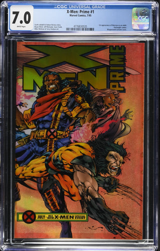 X-Men: Prime #1 (7/95) Graded CGC 7.0 front cover